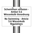 Schwimmen verboten - Artikel 5.6 /.../ - No Swimming - Article 5.6 Wiesenkolk /.../