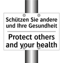 Schützen Sie andere und Ihre Gesundheit/.../ - Protect others and your health