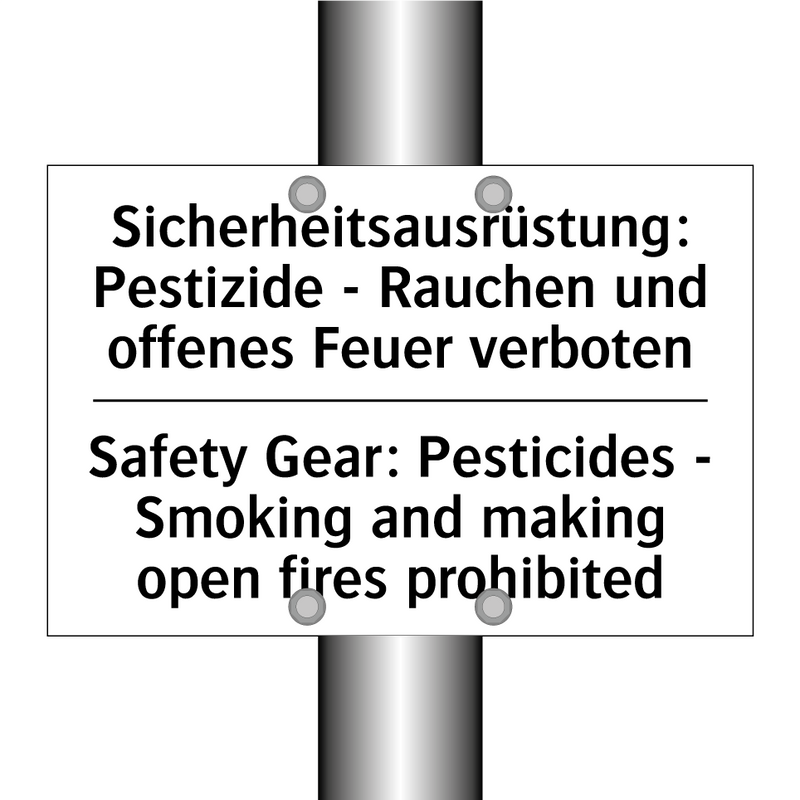 Sicherheitsausrüstung: Pestizide /.../ - Safety Gear: Pesticides - Smoking /.../