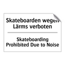 Skateboarden wegen Lärms verboten/.../ - Skateboarding Prohibited Due to /.../