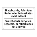 Skateboards, Fahrräder, Roller /.../ - Skateboards, bicycles, scooters, /.../