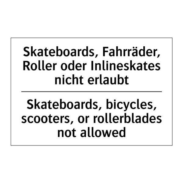 Skateboards, Fahrräder, Roller /.../ - Skateboards, bicycles, scooters, /.../