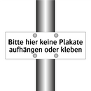 Bitte hier keine Plakate aufhängen oder kleben