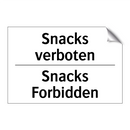 Snacks verboten - Snacks Forbidden