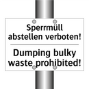 Sperrmüll abstellen verboten! - Dumping bulky waste prohibited!/.../