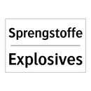 Sprengstoffe - Explosives