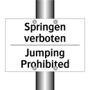 Springen verboten - Jumping Prohibited