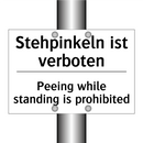 Stehpinkeln ist verboten - Peeing while standing is prohibited/.../