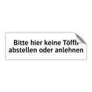 Bitte hier keine Töffli abstellen oder anlehnen