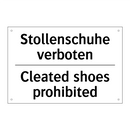 Stollenschuhe verboten - Cleated shoes prohibited