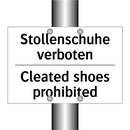Stollenschuhe verboten - Cleated shoes prohibited