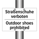 Straßenschuhe verboten - Outdoor shoes prohibited
