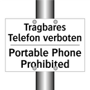 Tragbares Telefon verboten - Portable Phone Prohibited