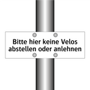 Bitte hier keine Velos abstellen oder anlehnen