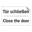 Tür schließen - Close the door