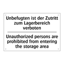 Unbefugten ist der Zutritt zum /.../ - Unauthorized persons are prohibited /.../