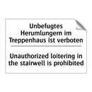 Unbefugtes Herumlungern im Treppenhaus /.../ - Unauthorized loitering in the /.../