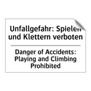 Unfallgefahr: Spielen und Klettern /.../ - Danger of Accidents: Playing and /.../