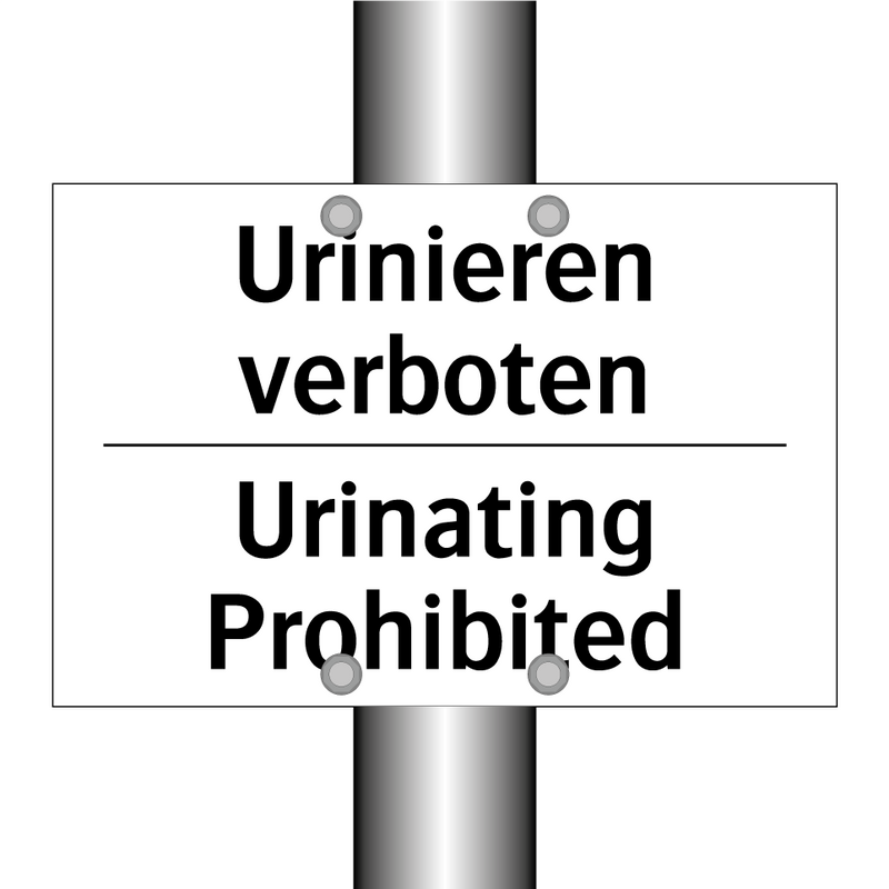 Urinieren verboten - Urinating Prohibited
