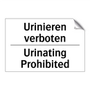 Urinieren verboten - Urinating Prohibited