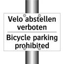 Velo abstellen verboten - Bicycle parking prohibited