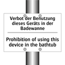 Verbot der Benutzung dieses Geräts /.../ - Prohibition of using this device /.../