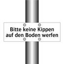 Bitte keine Kippen auf den Boden werfen