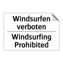 Windsurfen verboten - Windsurfing Prohibited