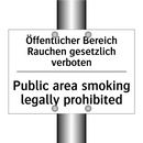 Öffentlicher Bereich Rauchen gesetzlich /.../ - Public area smoking legally prohibited/.../