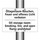 Öllagerraum Rauchen, Feuer und /.../ - Oil storage room: Smoking, fire, /.../
