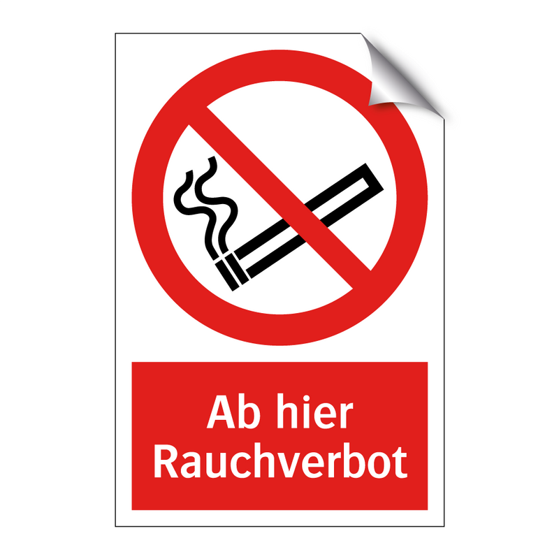 Ab hier Rauchverbot