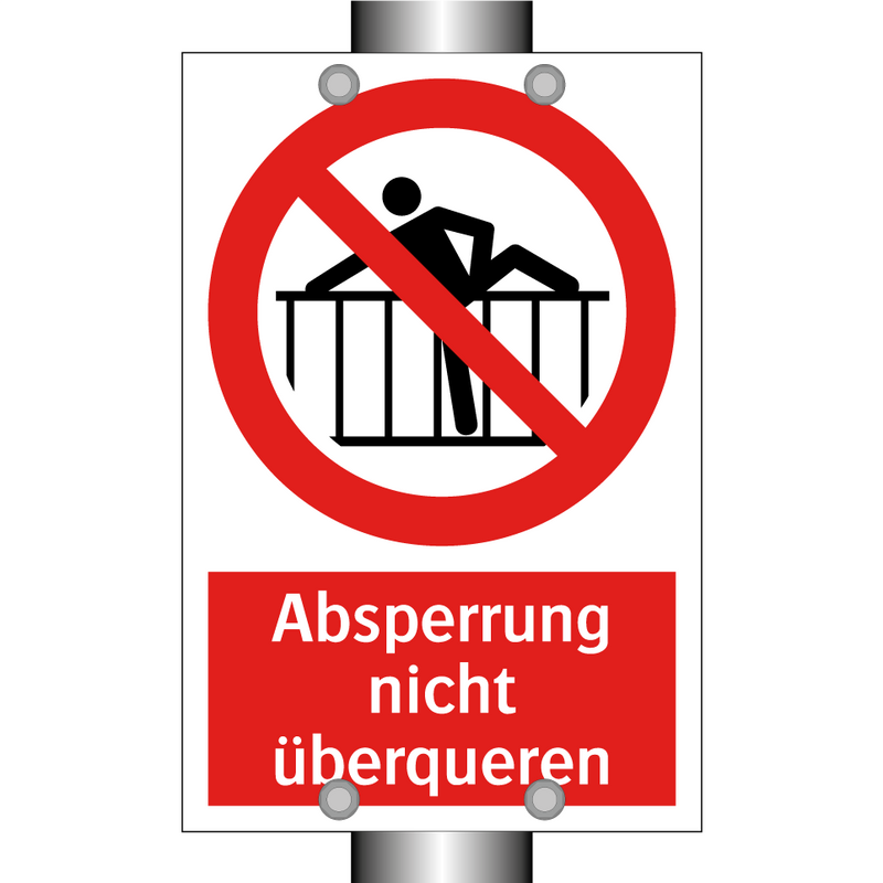 Absperrung nicht überqueren