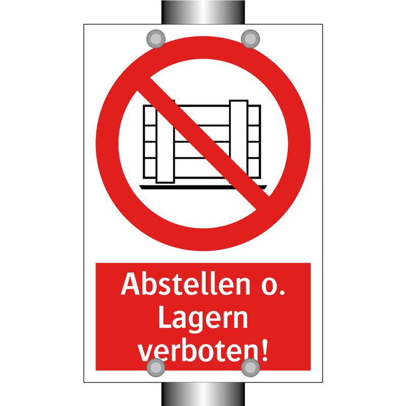Abstellen o. Lagern verboten!