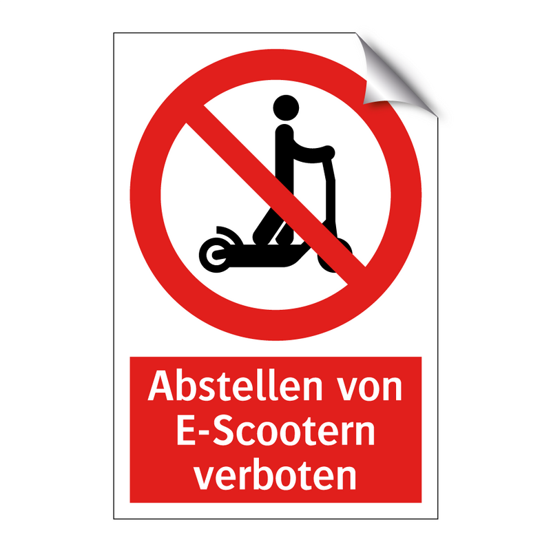 Abstellen von E-Scootern verboten