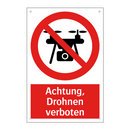 Achtung, Drohnen verboten