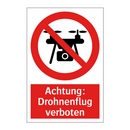 Achtung: Drohnenflug verboten
