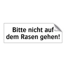 Bitte nicht auf dem Rasen gehen!