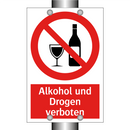 Alkohol und Drogen verboten