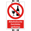 Alkoholische Getränke verboten