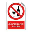 Alkoholkonsum verboten