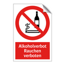 Alkoholverbot Rauchen verboten