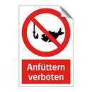 Anfüttern verboten