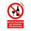 Auf der Baustelle gilt absolutes Alkoholverbot