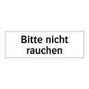 Bitte nicht rauchen