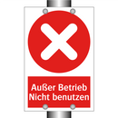 Außer Betrieb Nicht benutzen