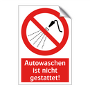 Autowaschen ist nicht gestattet!