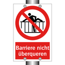Barriere nicht überqueren