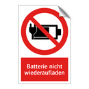 Batterie nicht wiederaufladen