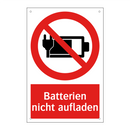 Batterien nicht aufladen