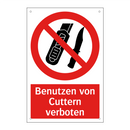 Benutzen von Cuttern verboten